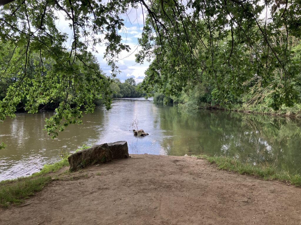 Fürth - Mündung von Rednitz und Pegnitz zur Regnitz (Bild: Klaus Dapp)